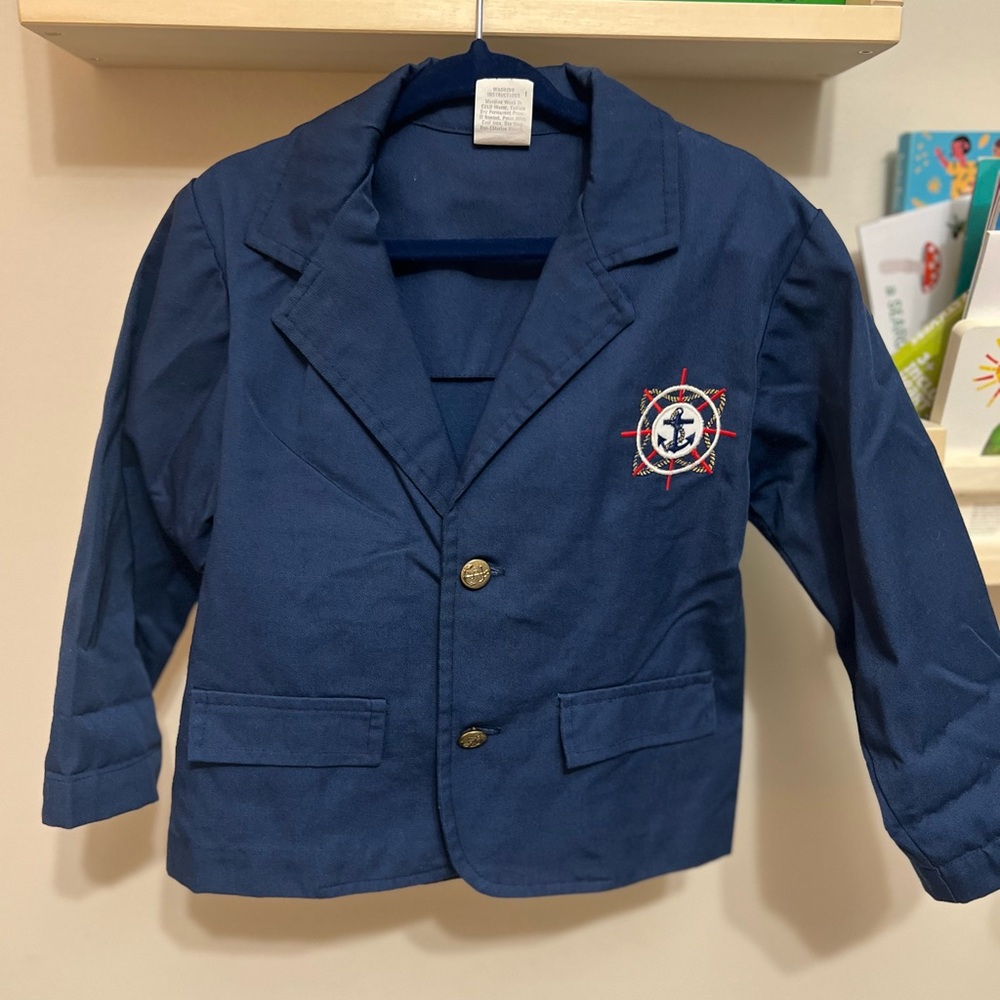 Nautical Navy Kids Blazer